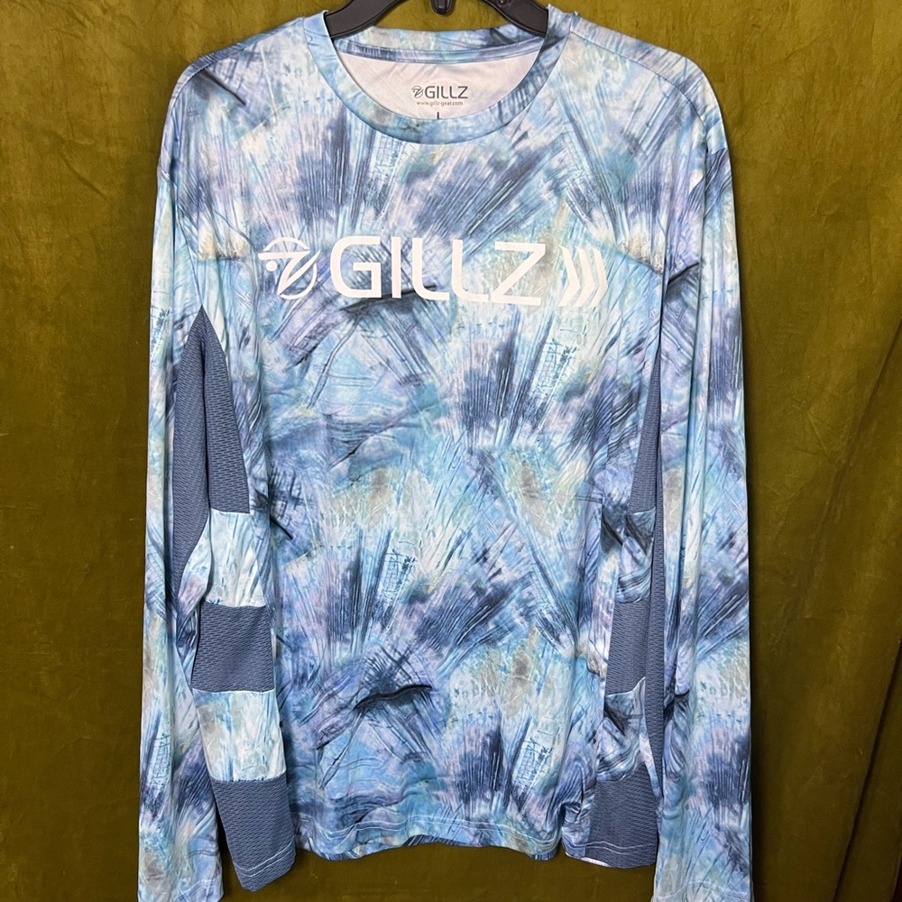 Gillz Men's Blue Long Sleeve Shirt